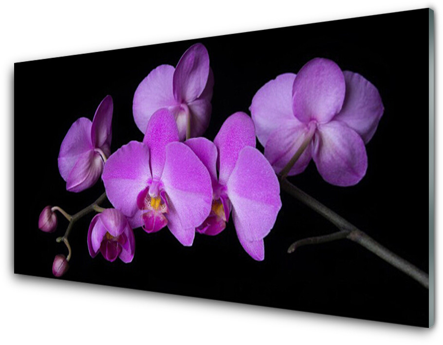 Tulup.pl Panel Szklany Storczyk Orchidea Kwiaty 125x50cm