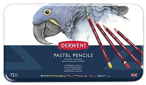 Derwent kredki pastelowe w metalowym pudełku, 72 szt. 32996