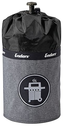 Enders 5115 tablet Style 5 kg butli z gazem, wraz z silikonu stóp, brak rdzy krawędzie, odporne na działanie wody, ochrona przed promieniowaniem UV akcesoria na grilla, czarna, 36 x 36 x 49 cm