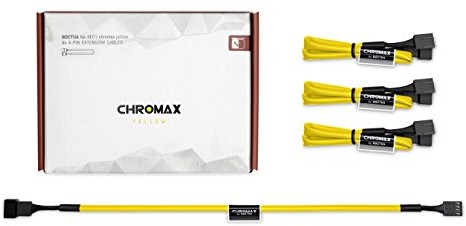 Noctua NA-SEC1 chromax. Yellow kabel przedłużający do wentylatora NA-SEC1.yellow