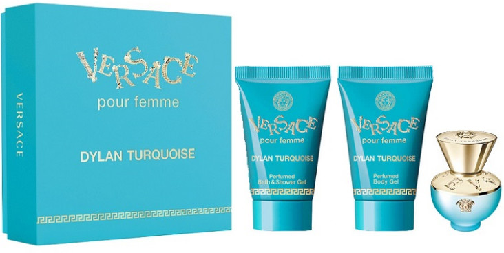 Versace Dylan Turquoise EDT 50ml + SG 50ml + BL 50ml 100232-uniw