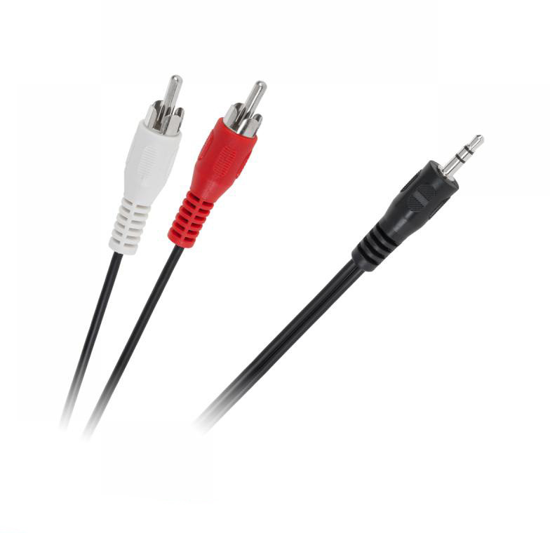 Kabel Audio Aux Jack na Cinch 1,5m Mini Jack 2 Rca