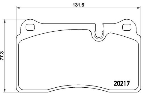 BREMBO Zestaw klocków hamulcowych, hamulce tarczowe P 44 018