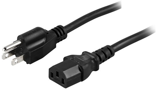 DELTACO DELTACO strmkabel US ret NEMA 5-15 til IEC C13 DEL-109US