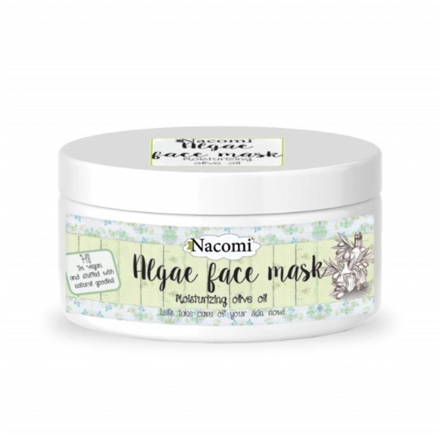 Nacomi Algae Face Mask Moisturizing Olive Oil intensywnie nawilżająca oliwkowa maska algowa 42g