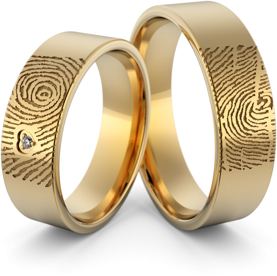 Eminence Obrączki ślubne odcisk palca - Au-1152-2 Au-1152-2