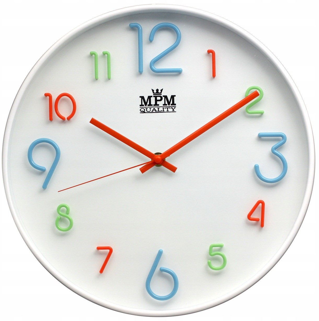 Kolorowy Zegar Ścienny Mpm E01.3459.00 fi 29,5 cm