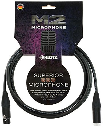 Klotz o wyglądzie pnia M2 XLR Female/XLR Male Neutrik 5 m Czarny 216009