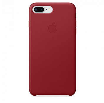 Apple Obudowa dla telefonów komórkowych Leather Case pro iPhone 8 Plus 7 Plus PRODUCT)RED MQHN2ZM/A) Czerwony
