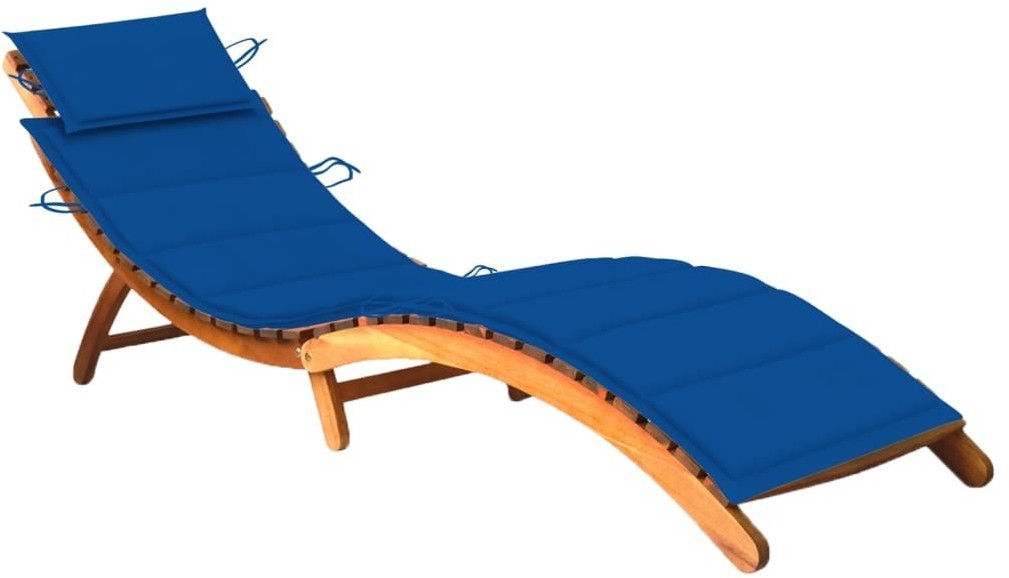 vidaXL Lumarko Ogrodowy leżak z poduszką, lite drewno akacjowe 3061582