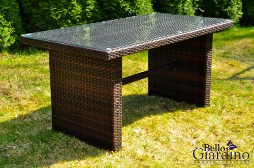 BELLO GIARDINO Garden Furniture Stolik ogrodowy VI ciemny brąz SM.006.001