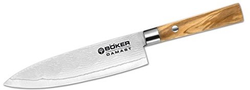 Böker 130439dam adamaszek Olive nóż kucharski nóż 15.7 cm 130439DAM