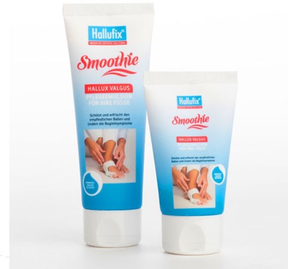 Balsam pielęgnacyjny do stóp z halluksem - chroni i odświeża, łagodzi objawy palucha koślawego (Hallufix Smoothie)