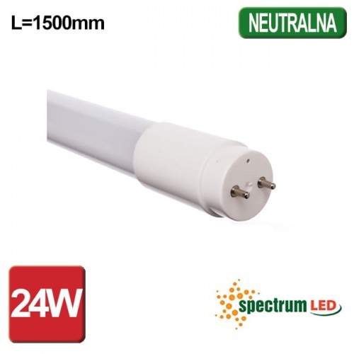 Spectrum LED ŚWIETLÓWKA LED TUBE PREMIUM 24W L=1500 BIAŁA NEUTRALNA WOJ22385