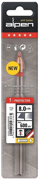 Фото - Свердло (бур) Alpen Wiertło do Płytek C Protector 12mm 0030301200100 