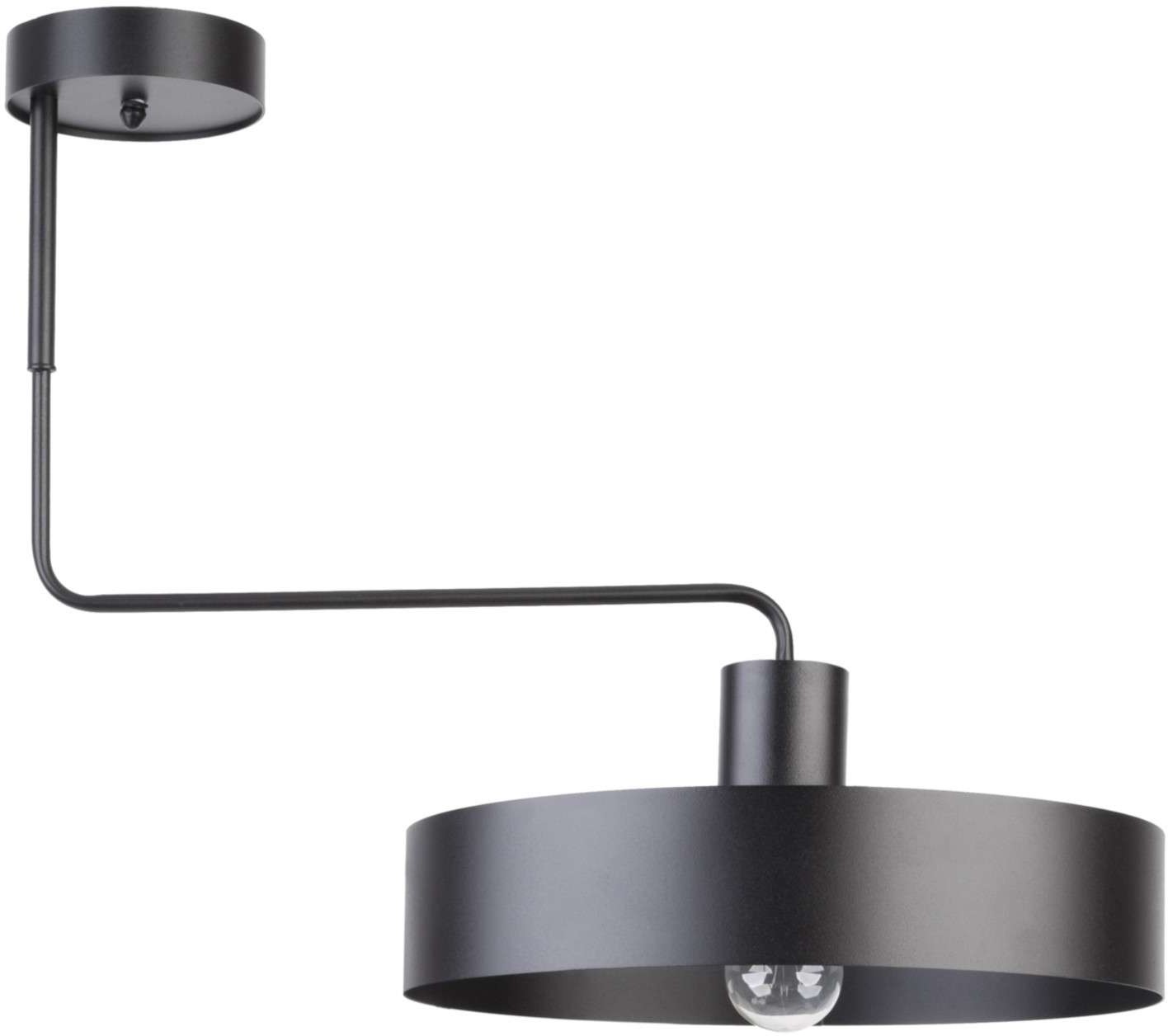 Lampa wisząca Vasco 1 x 60 W E27 czarna Lampa wisząca Vasco 1 x 60 W E27 czarna (31549)