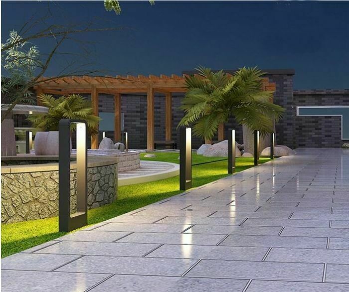 Abigali Zewnętrzna LAMPA stojąca BRIDGE ABIGALI-GLB600WW Abigali metalowa OPRAWA prostokątna LED 7W 3000K outdoor IP65 czarna ABIGALI-GLB600WW