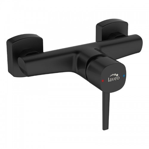 Laveo Laveo Bateria natryskowa ścienna Polla BAP 740D czarna