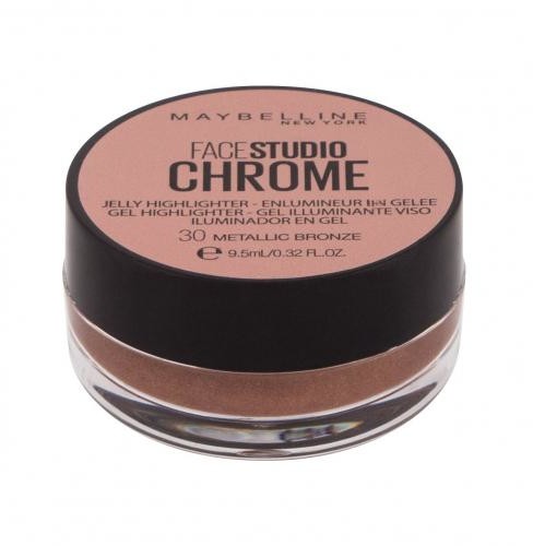 Maybelline Maybelline FaceStudio Chrome rozświetlacz 9,5 ml dla kobiet 30 Metallic Bronze