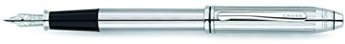 Cross townsend fountain Pen (bogato zdobiony sprężyna ze stali nierdzewnej  średnia) chrom 536-MS