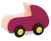 B. Toys Free Wheee-lees Drewniane mini autko Wyścigówka Fioletowa BX1585