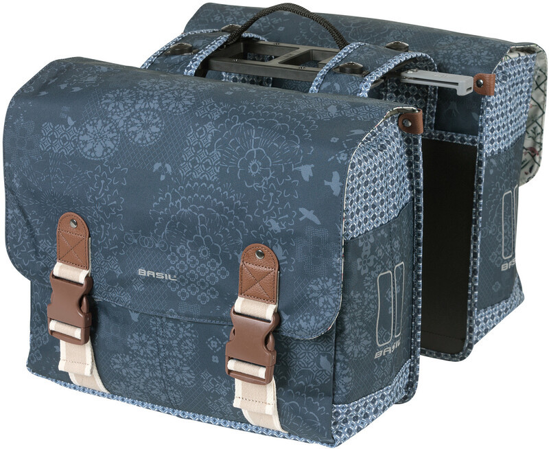 Basil Bohme Double Bicycle Bag MIK 35l, indigo blue 2021 Sakwy 18052