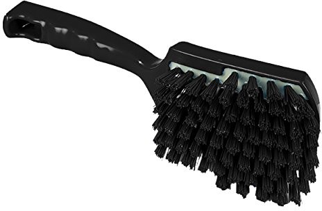 Maya Professional Tools 90548  6 uchwyt z przegrodą na szczoteczkę system mocowania, żywica, twarde włosia, FBK/higieny środków spożywczych, 275 MM X 70 MM, czarna 90548-6