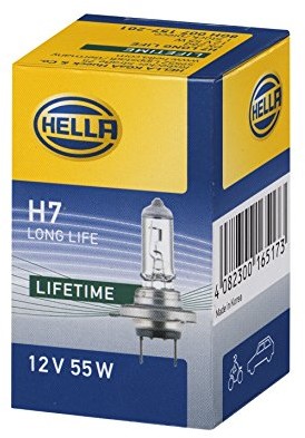 HELLA Long Life H7 REFLEKTOR halogenowy lampa, 12 V 55 W, 8 GH 007 157 201 8GH 007 157-201