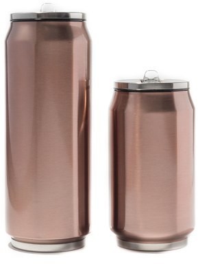 Yoko Design Yoko Design Isotherm tin can, Shiny Brown, Capacity 0.5 L, Diameter 6.9 cm, 500 ml 1516-7962