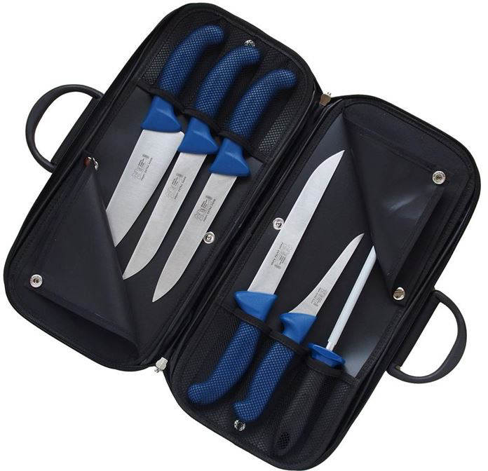 Profi KDS Zestaw noży rzeźniczych LINE niebieskie