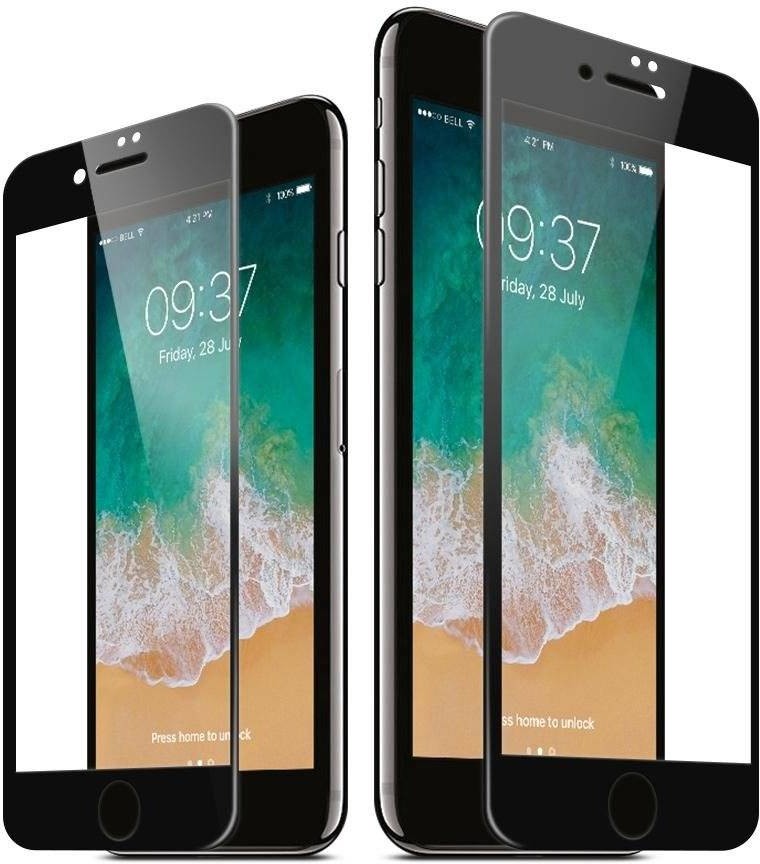 JCPAL Preserver Glass (czarna ramka) - Szkło ochronne iPhone 8Plus / 7Plus na cały ekran 6954661851447