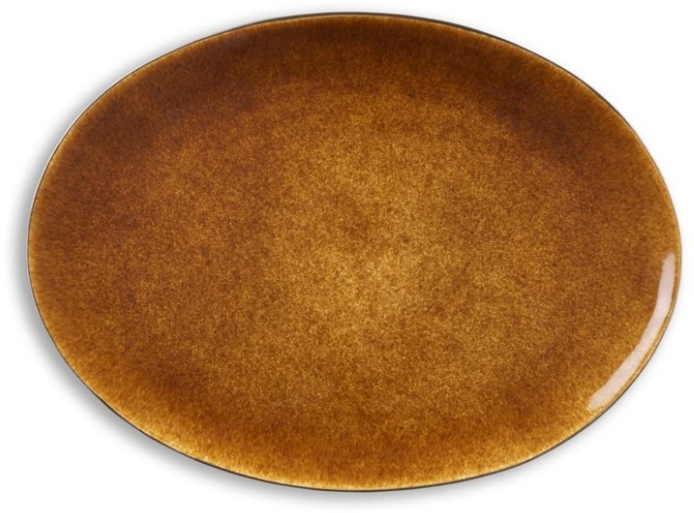Bitz The Oval miska do serwowania Bitz czarny/bursztynowy 45x34 cm