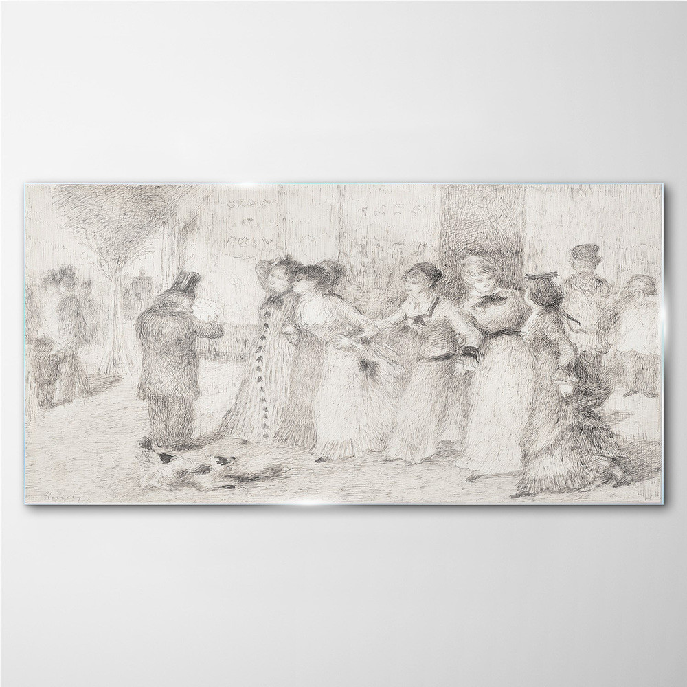 PL Coloray Obraz na Szkle Rysunek Szkic Kobiety 100x50cm