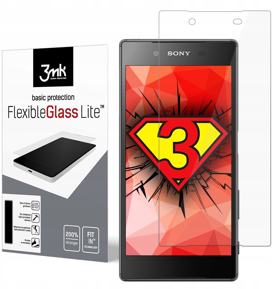 3MK Sony Xperia Z5 Szkło Hybrydowe na ekran Przód
