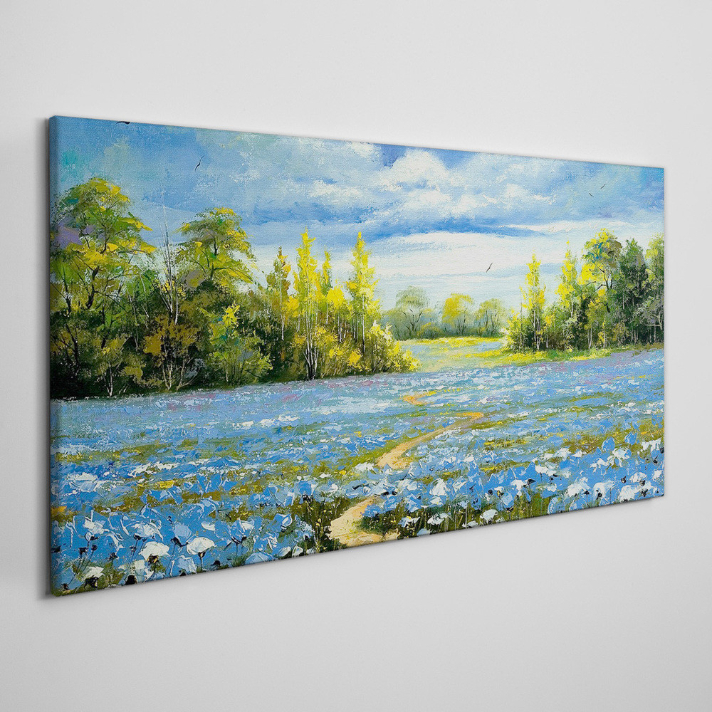 PL Coloray Obraz na Płótnie drzewa kwiaty przyroda 100x50cm