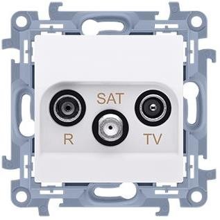 LEDart antenowe RTV+SAT przelotowe białe CASP.01/11 Kontakt Simon10