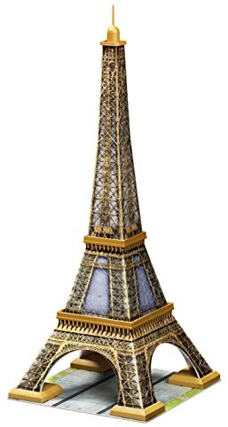Ravensburger 12556 - Wieża Eiffla 3D Puzzle-Bauwerke, 216 części