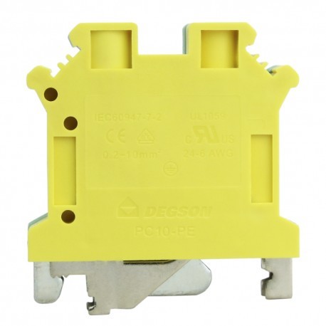 Geberit DEGSON szynowa 0,2-10mm2 1P Przelotowa PE Śrubowa DGN 3428 PC10-PE-01P-1Y-00AH