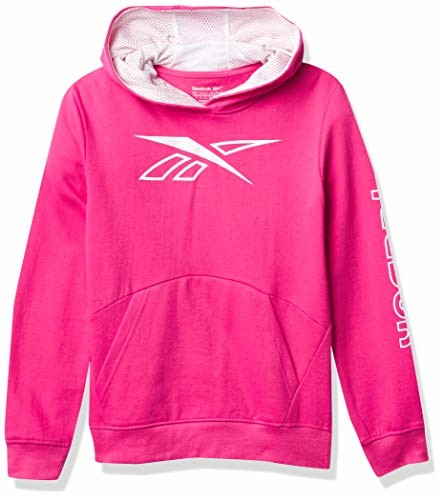 Reebok Dziewczęcy T-shirt z krótkim rękawem Lit Intl Outline różowy Shocking Pink 38 3728