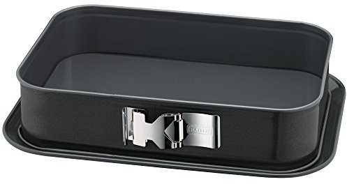 Kaiser Tortownica  Springform La Forme Plus prostokątne 36 x 24 cm Made in Germany pokryte powłoką antyprzylepną Kai ramic nadaje się do krojenia zabezpieczony przed wyciekiem 2300638072