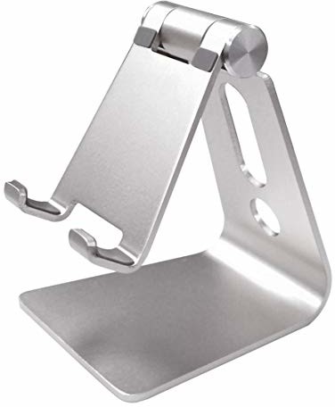 Helit H2380100 uchwyt na telefon komórkowy The lite Stand, srebrny, 1 sztuka