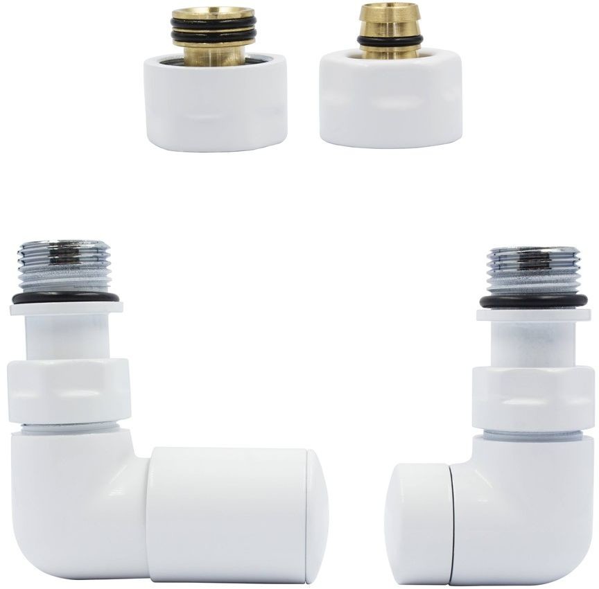 Varioterm Zawór regulacyjny Vision ze złączką PEX/CU - biały mat alu-pex - PEX 16mm lewy VIR21L(PEX)