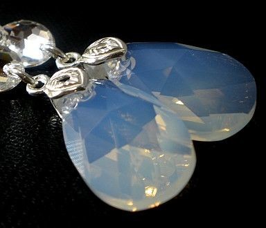 Swarovski długie kolczyki Certyfikat SREBRO