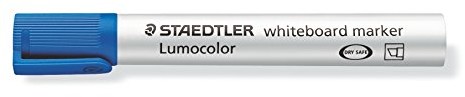 Staedtler 351 B-3 Lumocolor Whiteboard Marker klinowatym czubkiem, 2 lub 5 MM, 10 sztuki, niebieskie 351 B-3