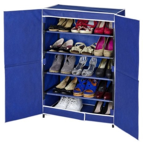 Opinie o WENKO 4381632100 szafka na buty Air z 5 półkami  na do 16 par butów, 100% polipropylenu, 61 x 90 x 32 cm, niebieska 4381632100