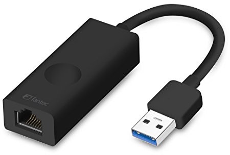 Fantec UMP-E1000 kabel USB 3.0 adapter do 1 X złącze RJ45 1 GBIT/S Ethernet LAN, 12 cm czarna UMP-E1000