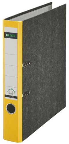 Leitz segregator wysokiej jakości, otwarcie o 180°, żółty wąskie 1050-50-15