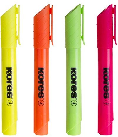 Kores tm36040 Textmarker-PEN SET, 1 sztuki, 4 kolorów 36040