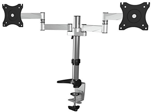 Icy Box ICY BOX IB-MS40 X-T podstawa monitora z mocuje się do monitora (noga) do 27 cali (68 cm), regulacja wysokości, VESA,, obracanie oprawy świetlnej, nierdzewna/aluminium, srebrny IB-MS404-T