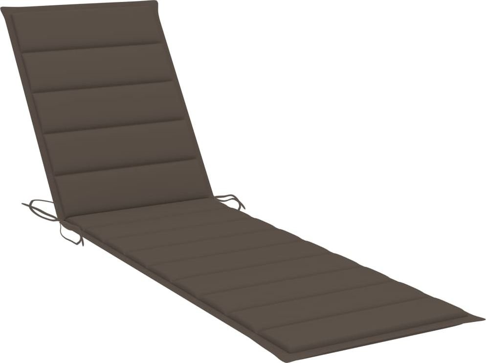 vidaXL Poduszka na leżak kolor taupe 200x50x4 cm tkanina 314196